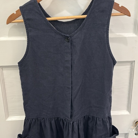 Women's Jesse Kamm Linen Dress in Navy, Size M - Picture 3 of 10